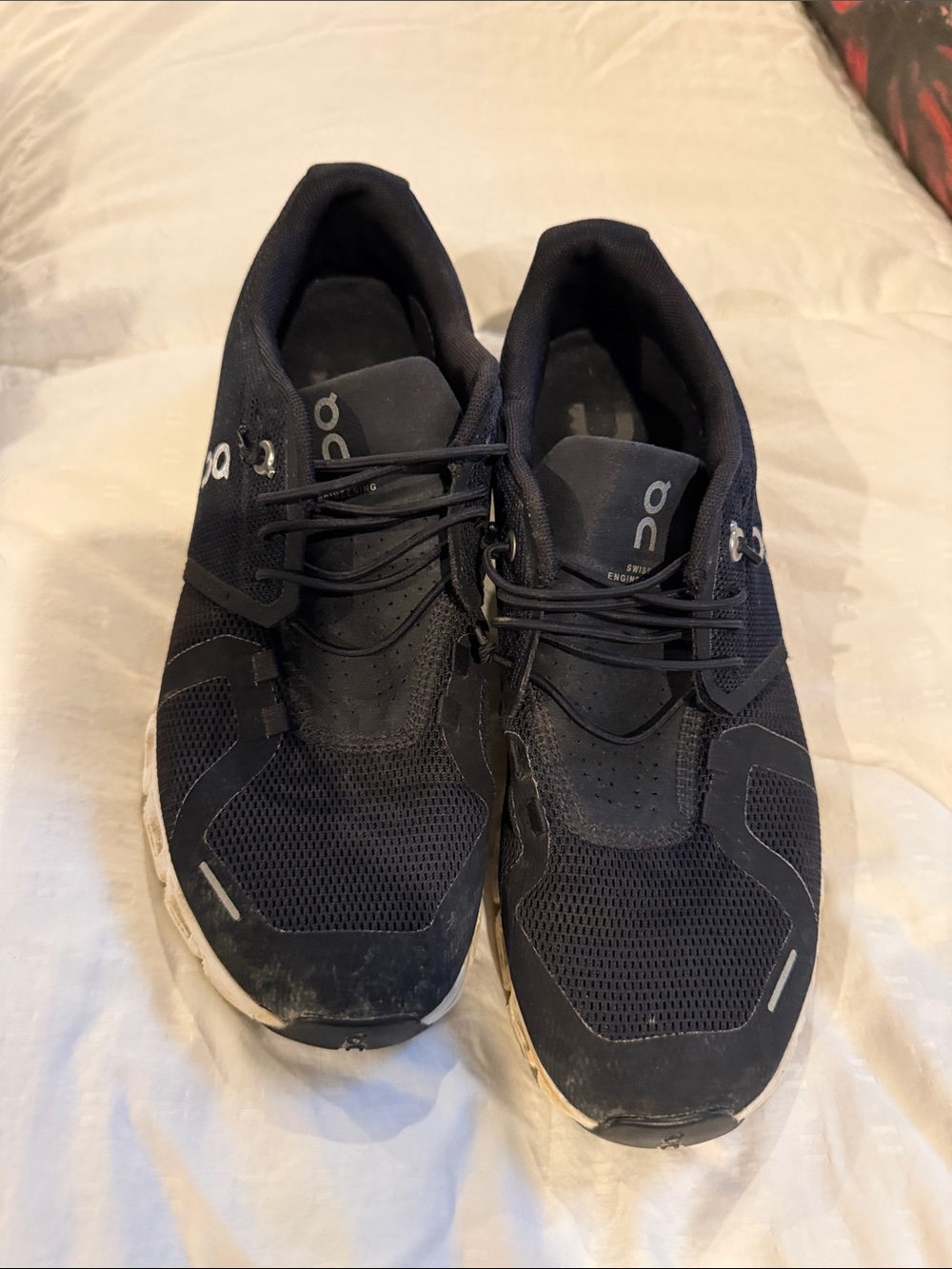 On Running Men's Athletic Running Shoes in Black and White